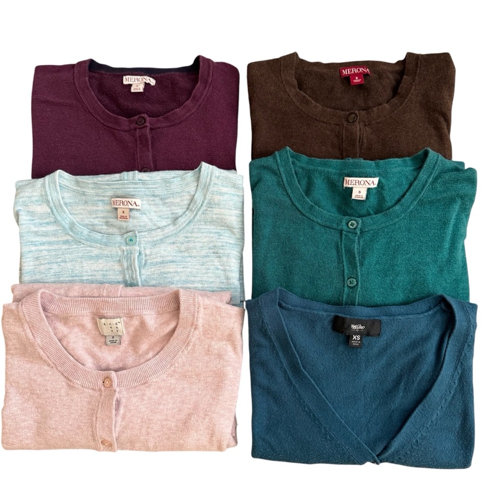 Cardigan Bundle. 6 Sweaters. Women’s XS/SM. Great Condition to Lovingly Worn.